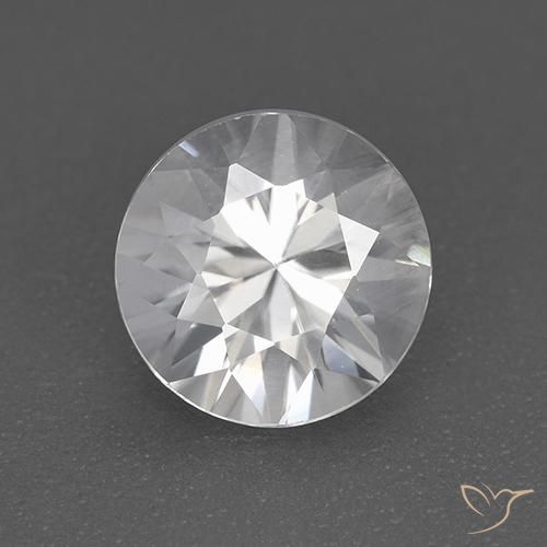 1.79ct 자연스러운 하얀색 지르콘, 둥근, VVS