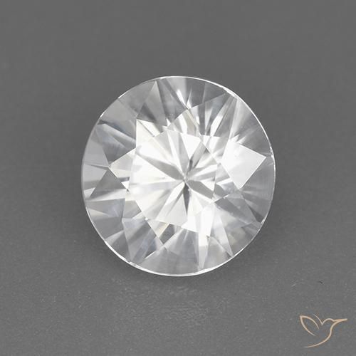 1.85캐럿 천연 하얀색 지르콘, 둥근, VVS