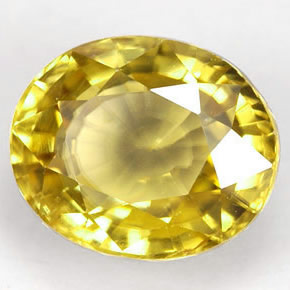 1.96캐럿 천연 골든 지르콘, 타원형 컷, 7.7×6 mm, VVS