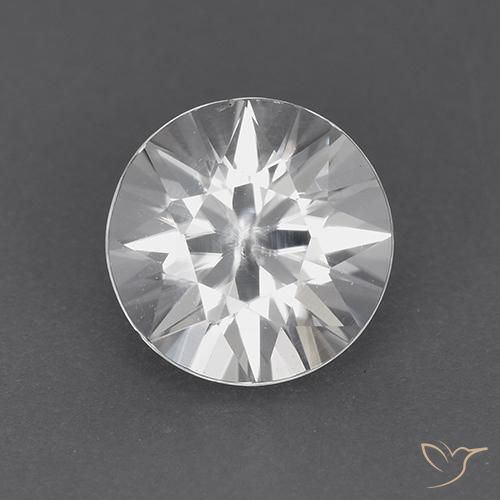 1.83ct 자연스러운 하얀색 지르콘, 둥근, VVS-VS