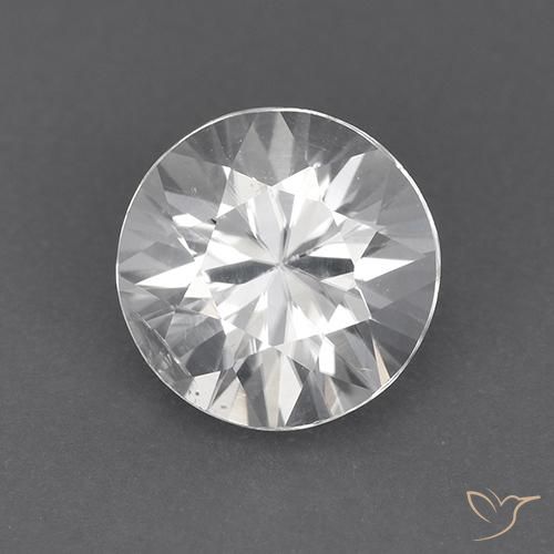 1.84ct 자연스러운 하얀색 지르콘, 둥근, VVS-VS