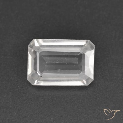 1.22ct 자연스러운 클리어 화이트 지르콘, 에메랄드 컷, VS