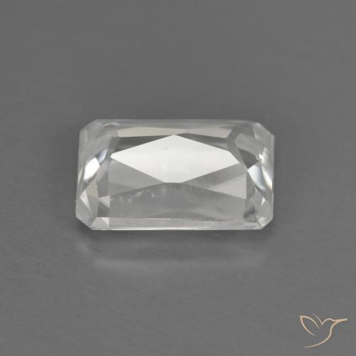 1.50캐럿 천연 하얀색 지르콘, 옥타곤 / 에메랄드 컷, VVS