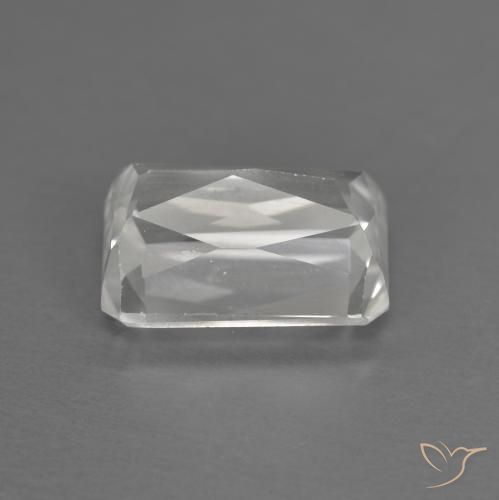 1.75캐럿 천연 하얀색 지르콘, 옥타곤 / 에메랄드 컷, VVS-VS