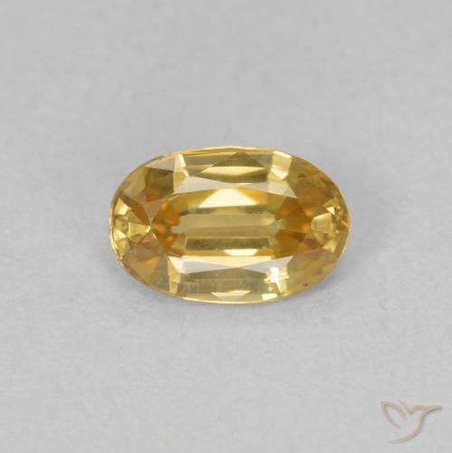 0.69ct 자연스러운 샴페인 지르콘, 타원형, VVS-VS