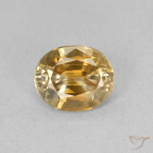 1.03ct 자연스러운 샴페인 지르콘, 타원형, VVS-VS