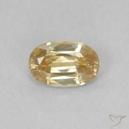 0.67ct 자연스러운 샴페인 지르콘, 타원형, VVS-VS