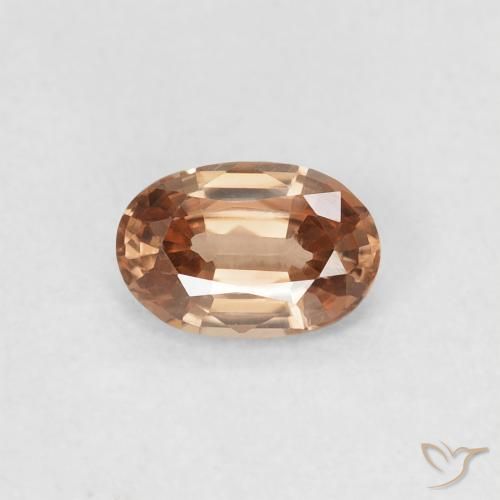 0.62ct 자연스러운 미디엄 피치 지르콘, 타원형, VVS