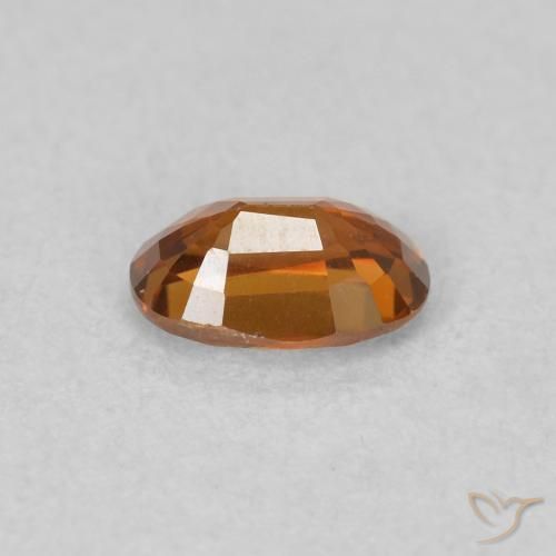 0.73캐럿 천연 Medium Dark-Orange 지르콘, 타원형, VVS