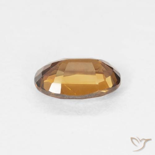 0.75캐럿 천연 Medium Dark-Orange 지르콘, 타원형, VVS