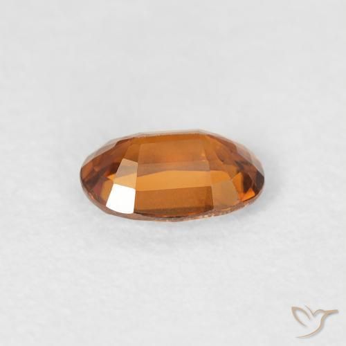 0.68캐럿 천연 Medium Dark-Orange 지르콘, 타원형, VVS-VS