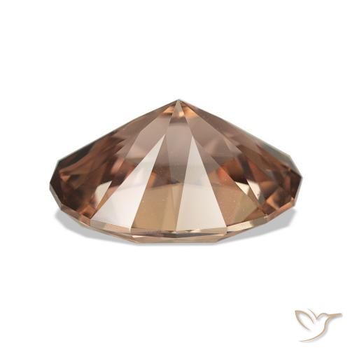 4.93캐럿 천연 미디엄 브라운 지르콘, 타원형, VVS-VS