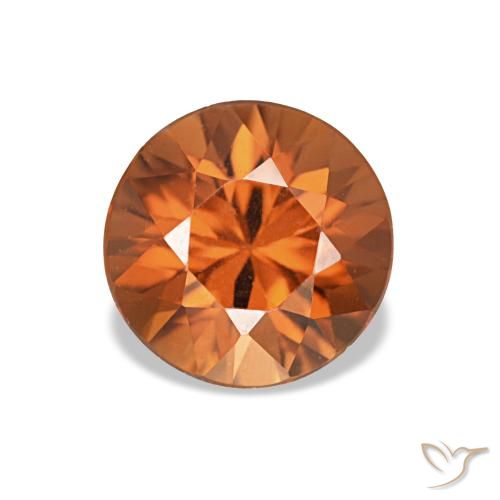 1.43ct 오렌지 지르콘, 라운드, VVS-VS
