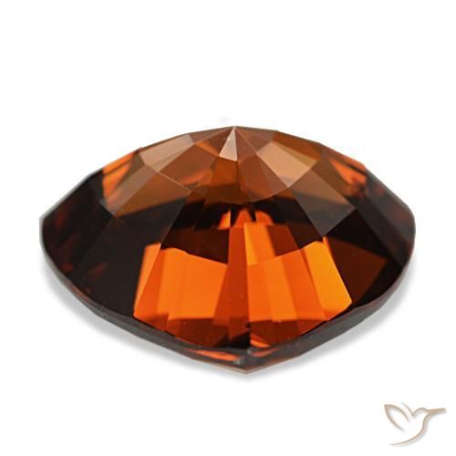 11.34캐럿 천연 밝은 빨간색 지르콘, 트릴리언, 13.4×13.2 mm, VVS